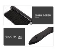 ibasenice 2Pcs Black Fireplace Cleaning Brush Set for Hearth and Fire Pit, Sturdy Fireplace Tools with Stiff Bristles, Suitable for Indoor and Outdoor Bench Cleaning in Home and Garden