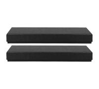 ibasenice 2pcs Black Paper Tie Gift Boxes with Lid, Rectangular Reusable Packaging Boxes for Lasting Protection, Stylish and Luxury Tie Holder Cases for Birthdays and Present Display