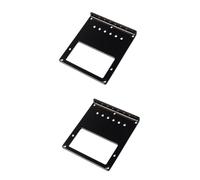 ibasenice 2pcs Black Steel Top-loading Bridge Plate for Tl Electric Guitar Replacement Guitar Plate for Custom Build