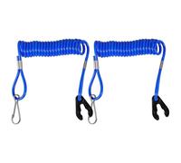 ibasenice 2pcs Blue Abs Exercise Boat Emergency Cord with Quick Release and Simple Installation, Boat Stop Safety Lanyard Suitable for Outboard Motor Use