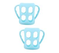 ibasenice 2pcs Bottle Handle Silicone Sleeve Holder for Bottles for Developing Independence
