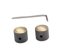 ibasenice 2pcs Brass Guitar Knobs Aluminum Alloy Volume Tone Control Easy to Install with Wrenches Prolongs Pedal Life Span for Guitar and Bass Accessories