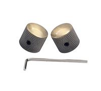 ibasenice 2pcs Brass Volume Control Knobs Guitar Accessories Aluminum Alloy Easy to Install Prolongs Pedal Life Span Studs Wrenches Included for Electric Guitar Pedal Use