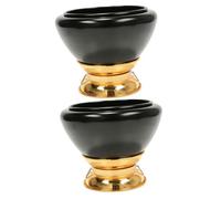 ibasenice 2pcs Buddha Singing Bowl Meditation Bowl Tibetan Bells Home Decoration Buddhist Ornament