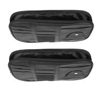 ibasenice 2pcs Car Storage Bag Sun Visor Organizer Sunglasses Holder Storage Pocket Card Cash Pouch for License Pen Key Auto Interior Accessories for Truck Suv for Keeping Vehicle Interior O