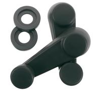 ibasenice 2pcs Car Window Handle Crank Window Crank Handle Replacement Automotive Black Plastic for Glass Regulator Vehicle