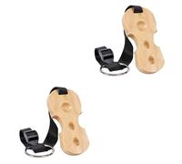 ibasenice 2pcs Cello End-pin Stopper Wooden Base Non-skid Cello Spike Floor Protector Anchor Rest