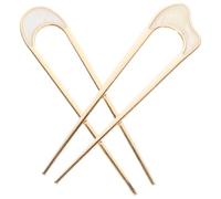 ibasenice 2pcs Chignon Pin Metal Hair Sticks U-shaped Vintage Classic Design Prevents Slipping Versatile Hair Accessories for Creating A Bun Hairstyle on Different Occasions