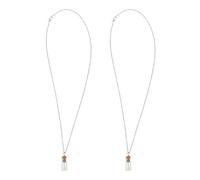 ibasenice 2Pcs Christian Mustard Seed Necklace with Tiny Glass Bottle Pendant, Religious Keepsake Jewelry for Women and Men, Inspirational Faith Charm for Prayer and Spiritual Wear