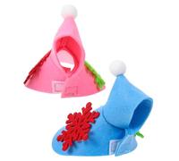 ibasenice 2pcs Christmas Parrot Cape Warm Bird Costume Felt Snowflake Design Pet Parrot Clothing Winter Outerwear for Cockatiel Parakeet