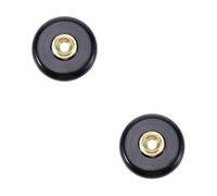 ibasenice 2pcs Classic Dark Walnut-effect Cello Bass End Pin Holder Non-slip Pad Black