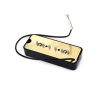 ibasenice 2pcs Classic Soapbar Single Coil Pickups for Electric Guitar Bass Black Musical Instrument Accessory