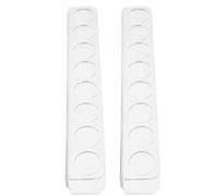 ibasenice 2pcs Clear Acrylic Vial Organizer for Refrigerator Diabetic Insulin and Peptide Bottle Holder Rack Space-Saving Fridge Storage Stand for Small Vials