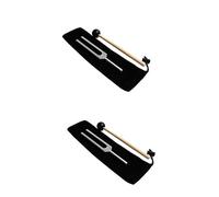 ibasenice 2pcs Clinical Grade Tuning Fork Aluminum Alloy Tuning Fork Hammer for Nerve Sensory Testing