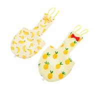 ibasenice 2pcs Cockatiel Diapers with Bowtie Lightweight Comfortable Bird Clothing for Pigeons Monk Parakeets and Lories Fashionable Outdoor Flight Suit for Pet Birds