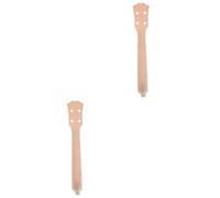 ibasenice 2pcs Concert Ukulele Neck Wooden Accessory for Ukulele Craftsmanship for Projects Musical for All Ages