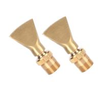 ibasenice 2pcs Copper Fountain Nozzle Kit Fan Spray Heads for Outdoor Garden Water Fountains Landscape Deck Jet Nozzles Enhancing Ponds Parks Public Spaces