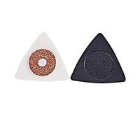 ibasenice 2pcs Cork Triangle Guitar Picks PC and Abs Material Antislip Style Portable Picks for Stringed Instruments