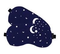 ibasenice 2pcs Cotton Linen 3D Sleep Eye Masks Pattern, Soft Breathable Eye Covers for Teens and Adults, Portable Sleep Masks for Home and Travel Random Color Random Color