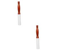 ibasenice 2pcs Crystal Singing Bowl Rapping Stick Rubber Percussion Mallet for Sound Therapy Buddha Music Instruments Home Accessory Brown Color