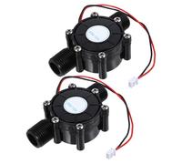 ibasenice 2pcs Dc Micro Hydro Generator Small Water Turbine Pump High Efficiency Hydroelectric Power Device for Home Use and DIY with Stable Flow