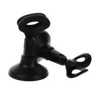 ibasenice 2pcs Desktop Microphone Stand with Adjustable Arm and Round Base Tabletop Mic Holder Plastic Desk Stand for Recording Studio Live Broadcast Speech Easy to Clean Black