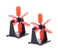 ibasenice 2pcs DIY Water Wheel Model Kit Science Experiment Material for Classroom Engaging Assembly Project for Young Learners Educational Water Wheel Making Kit for Understanding Energy