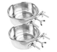 ibasenice 2pcs Dog Bowl Wear-resistant Cat Bowl Pet Food Container Kitten Water Holder