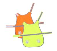 ibasenice 2pcs Dog Reflective Vest with Water Resistant Fabric High Visibility Safety Jacket for Night Walking Hunting Outdoor Activities Easy Fastening Traffic Accident Prevention
