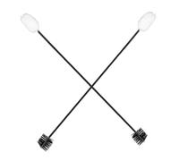 ibasenice 2pcs Double-headed Saxophone Cleaning Brush Flute Care Tool for Maintenance of Saxophones and Other Wind Instruments