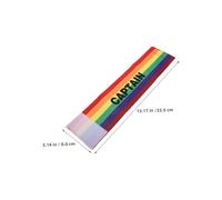 ibasenice 2pcs Elastic Football Soccer Captain Armband Team Sports Captain Accessory Rainbow Soccer Armband Adult Bands for Leadership Roles Adult