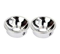 ibasenice 2pcs Electric Guitar Jack Electrosocket Plate Finish Fits Metric Threaded Sockets for Tl Guitars