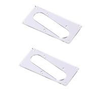 ibasenice 2pcs Electric Guitar Pickup Cover Replacement Mounting Ring for Pickup Silver Accessory Easy Install Guitar Conversion