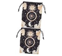 ibasenice 2pcs Elegant Tarot Cards Pouch Bag Drawstring Tarot Holder for Organized Storage
