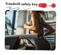 ibasenice 2pcs Emergency Stop Treadmill Magnetic Safety Key Replacement Plastic Magnet Portable Lock for Running Machine Security Protect Users From Falls During Exercise