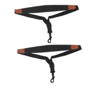 ibasenice 2pcs Ergonomic Saxophone Strap Leather Sax Neck Strap Fit Alto Saxophones Easy Install