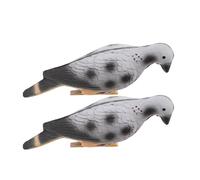 ibasenice 2pcs Eva Foam Archery Dove Targets for Hunting and Shooting Training, Realistic Pigeon Figurines with Clip, Soft Eva Archery Supplies Suitable for Outdoor Practice and Bow Training