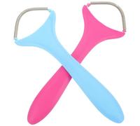 ibasenice 2pcs Facial Hair Removal Tools Professional Epilator Lightweight Comfortable Handle Stainless Steel Pp Stylish Simple Design Women Daily Use Face Supply Hair Removal