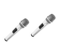 ibasenice 2pcs Fake Microphone Prop for Pretend Play Lightweight Simulated Microphone for Boys and Girls Stage and Parties for Confidence Building and Creative Expression
