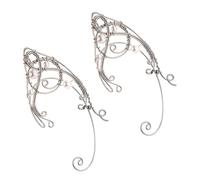 ibasenice 2Pcs Fashion Elf Ear Clip Earrings for Women Non Piercing Ear Hook Jewelry Skin Friendly with Unique Stylish Curvy Design
