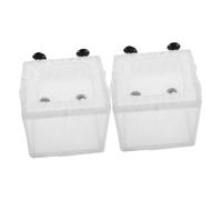 ibasenice 2pcs Fish Breeding Box with Transparent Window Floating Isolation Hatchery Incubator Mesh Net Easy Installation Small Separator for Guppy Shrimp Betta Fit Aquarium Accessories