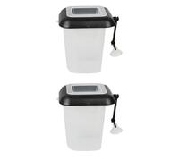 ibasenice 2pcs Fish Feeding Tool Plastic Blood Worm Feeder Cups for Freshwater and Saltwater Aquariums with Feeding Container to Keep Food from Spreading