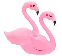 ibasenice 2Pcs Flamingo Statues Decorative Cupcake Toppers Garden Ornaments for Home for Party Wedding and Outdoor Spaces Couple Bird Figurines