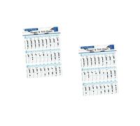 ibasenice 2pcs Flute Chord Chart for Beginner Students Vertical Flute Chart Practice Chord for Beginner Players for Music Classrooms and Home Practice Sessions