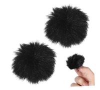 ibasenice 2pcs Furry Microphone Windscreen Wind Muff Mic Cover Furry Microphone Cover Windscreen Outdoor