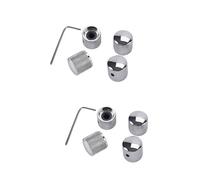 ibasenice 2pcs Gda Metal Dome Tone Tuning Knob Hexagon Screws Lock for Volume Control Buttons for Knobs Guitar and Effect Pedal Use