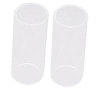 ibasenice 2pcs Glass Guitar Slides Bottleneck Slide Bar 2.8cm Organic Glass Music Accessories