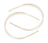 ibasenice 2pcs Gold Multi-layer Metal Headbands for Women and Girls, Stretchy Wire Hair Bands with Resistance to Deformation, Minimalist and Elegant Bridal Hair Accessories for Weddings