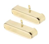 ibasenice 2pcs Golden Brass Single Coil Guitar Pickup Cover with Open-top Design Enhancing Expressiveness and Heat Dissipation for Electric Guitar Accessories Suitable for Expert and Amateur