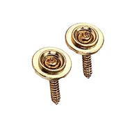 ibasenice 2pcs Golden Guitar Roller String Trees Copper String Retainer and Guide with Mounting Screws for Electric Guitar Parts Replacement